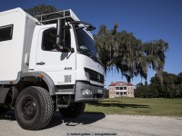 our truck in front of drayton hall