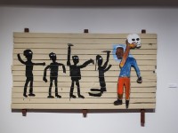 art © by jean michel basquiat / procession, 1986