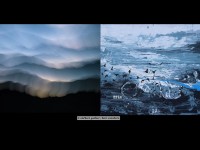 # 003 painting: gert esenherz  | photo: norbert guthier  |  size: 40 x100 inches