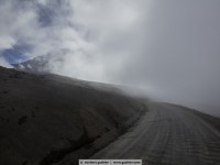 road to the vulcano chimboarazu