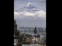 vulcano cotopaxi in the distance
