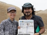 our guide victor with his monthly publication