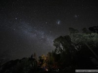 night sky at lake traful